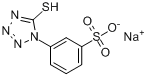 3-(5-巯基-1-四唑基)苯磺酸钠分子式结构图