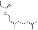 (Z)-3,7-二甲基-2,6-亚辛基-1-醇丙酸酯分子式结构图