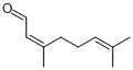 (Z)-3,7-二甲基-2,6-辛二烯醛分子式结构图