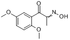 (2,5-二甲氧基苯基)(α-肟基乙基)酮;1-(2,5-二甲氧基苯基)-2-肟基-1-丙酮;α-(N-羟基亚氨基)-2,5分子式结构图