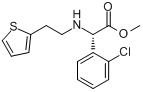 (aS)-2-氯-alpha-[[2-(2-噻吩基)乙基]氨基]-苯乙酸甲酯分子式结构图