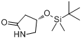 (4S)-4-(叔丁基二甲基硅氧基)-2-吡咯烷酮分子式结构图