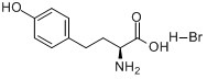 L-高酪氨酸溴化氢盐分子式结构图