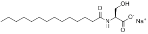 N-肉豆蔻酰-L-丝氨酸钠盐;N-十四碳酰-L-丝氨酸单钠盐分子式结构图
