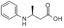 (S)-3-苯氨基丁酸分子式结构图