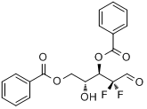 2-脱氧-2,2-二氟-D-核糖-3,5-二苯甲酸酯分子式结构图