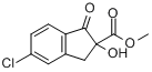 5-氯-1-氧代-2,3-二氢-2-羟基-1H-茚-2-甲酸甲酯分子式结构图