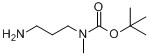 N-(3-氨基丙基)-N-甲基氨基甲酸叔丁酯分子式结构图