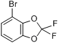 4-溴-2,2-二氟-1,3-苯并二恶茂;4-溴-2,2-二氟-1,3-苯并二氧杂环戊烯分子式结构图