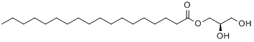 (R)-十八烷酸-2,3-二羟丙酯分子式结构图