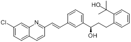 [R-(E)]-alpha-[3-[2-(7-氯-2-喹啉基)乙烯基]苯基]-2-(1-羟基-1-甲基乙基)苯丙醇分子式结构图