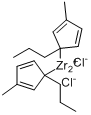 双(1-丙基-3-甲基环戊二烯)二氯化锆分子式结构图