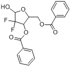 2-脱氧-2,2-二氟-D-呋喃核糖-3,5-二苯甲酸酯分子式结构图