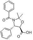 (4S,5R)-3-苯甲酰基-2,2-二甲基-4-苯基氧氮杂环戊烷-5-甲酸分子式结构图