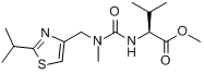 N-((N-甲基-N-((2-异丙基-4-噻唑基)甲基)氨基)甲酰)-L-缬氨酸甲酯分子式结构图