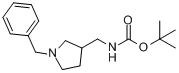 (1-苄基吡咯烷-3-基甲基)氨基甲酸叔丁酯分子式结构图