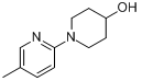 1-(5-甲基吡啶-2-基)哌啶-4-醇分子式结构图
