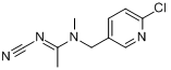 啶虫脒;啶虫咪;乙虫脒;吡虫清;(E)-N-((6-氯-3-吡啶)甲基)-N'-氰基-N-甲基-乙亚胺基胺;(E)-N-(N-氰基乙亚胺?分子式结构图