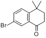 7-溴-4,4-二甲基-1-四氢萘酮分子式结构图