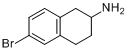 6-溴-1,2,3,4-四氢萘-2-胺分子式结构图