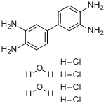 3,3'-二氨基联苯胺盐酸盐;3,3',4,4'-联苯四胺四盐酸盐二水物分子式结构图