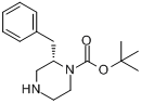 (S)-1-Boc-2-苄基哌嗪;(S)-2-苄基哌嗪-1-甲酸叔丁酯分子式结构图