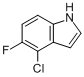 4-氯-5-氟吲哚;4-氯-5-氟-1H-吲哚分子式结构图