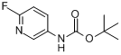 N-Boc-5-氨基-2-氟吡啶;6-氟吡啶-3-基氨基甲酸叔丁酯分子式结构图