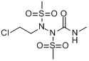 Cloretazine;1,2-双(甲磺酰基)-1-(2-氯乙基)-2-(甲氨羰基)肼分子式结构图