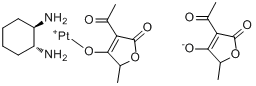 TRK-710;(5S)-3-乙酰基-5-甲基-4-氧代呋喃-2-醇铂(+2)盐环己基二胺络合物分子式结构图