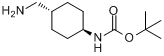 L-(4-氨甲基环己基)氨基甲酸叔丁酯分子式结构图