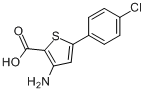 3-氨基-5-(4-氯苯基)-2-噻吩甲酸分子式结构图