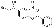 (R)-1-(4-苄氧基-3-硝基苯基)-2-溴乙醇分子式结构图