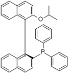 (R)-(+)-1,1'-联萘-2'-异丙氧基-2-二苯膦分子式结构图