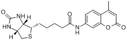 N-D-生物素-7-氨基-4-甲基香豆素分子式结构图