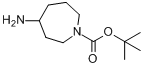 4-氨基氮杂环庚烷-1-羧酸叔丁酯分子式结构图