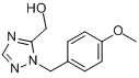 (2-(4-甲氧基苄基)-2H-1,2,4-三唑-3-基)甲醇分子式结构图