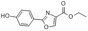 2-(4'-羟基苯基)-1,3-恶唑-4-羧酸乙酯分子式结构图