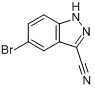 5-溴-1H-吲唑-3-甲腈分子式结构图