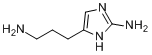 5-(3-氨基丙基)-1H-咪唑-2-胺分子式结构图