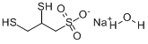 2,3-二巯基丙磺酸钠(一水)分子式结构图