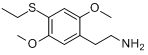 2,5-二甲氧基-4-乙硫基苯乙胺分子式结构图