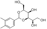 2,4-O-(3,4-二甲基亚苄基)-D-山梨糖醇分子式结构图