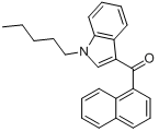 1-戊基-3-(1-萘甲酰基)吲哚分子式结构图