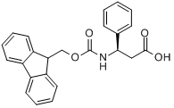 Fmoc-(R)-3-氨基-3-苯基丙酸;N-芴甲氧羰酰基-(R)-3-氨基-3-苯基丙酸分子式结构图