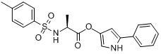 3-(N-对甲磺酰-L-丙氨酰氧基)-5-苯基吡咯分子式结构图