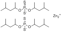 (T-4)双[O,O-双(1,3-二甲基丁基)二硫代磷酸-S-S']-锌分子式结构图