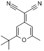 2-(2-叔丁基-6-甲基-4-吡喃亚基)丙二腈分子式结构图