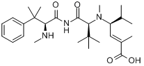 Taltobulin;N,beta,beta-三甲基-L-苯基丙氨酰基-N-[(1S,2E)-3-羧基-1-(1-甲基乙基)-2-丁烯基]-N,3-二甲基-L分子式结构图