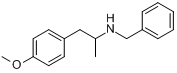 4-甲氧基-alpha-甲基-N-苄基苯乙胺分子式结构图